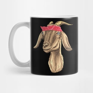 Kick Ass Goat with Bandana Mug